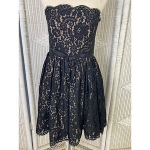 Robert Rodriguez for Neiman Marcus x Target Black Lace Fit & Flare Dress 10